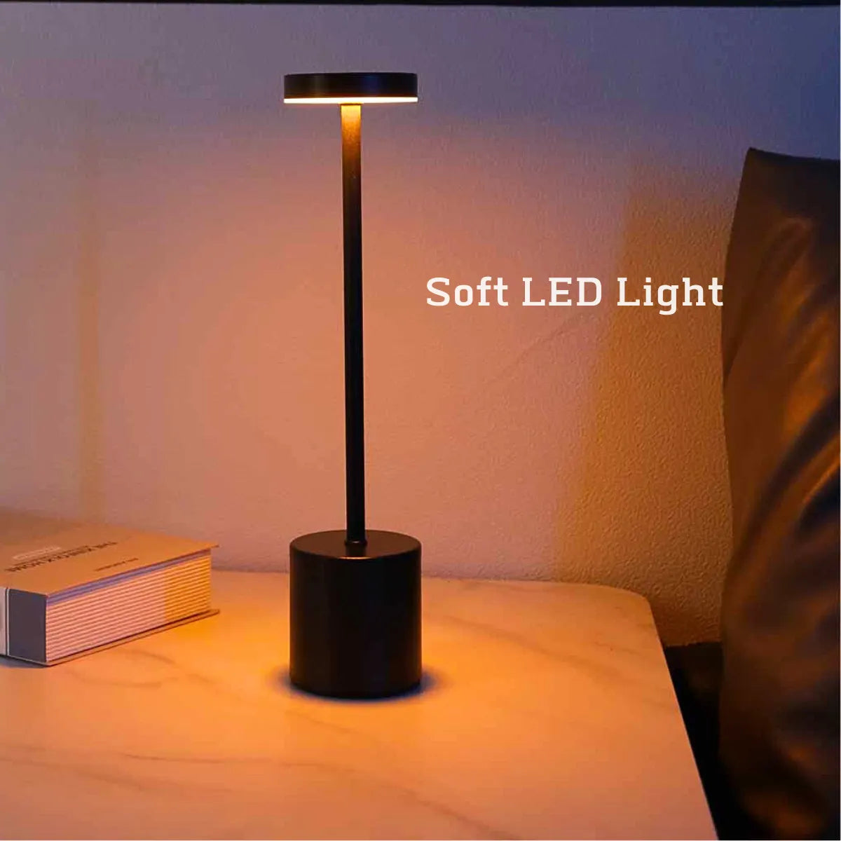 Luminária de Mesa Recarregável Sem Fio