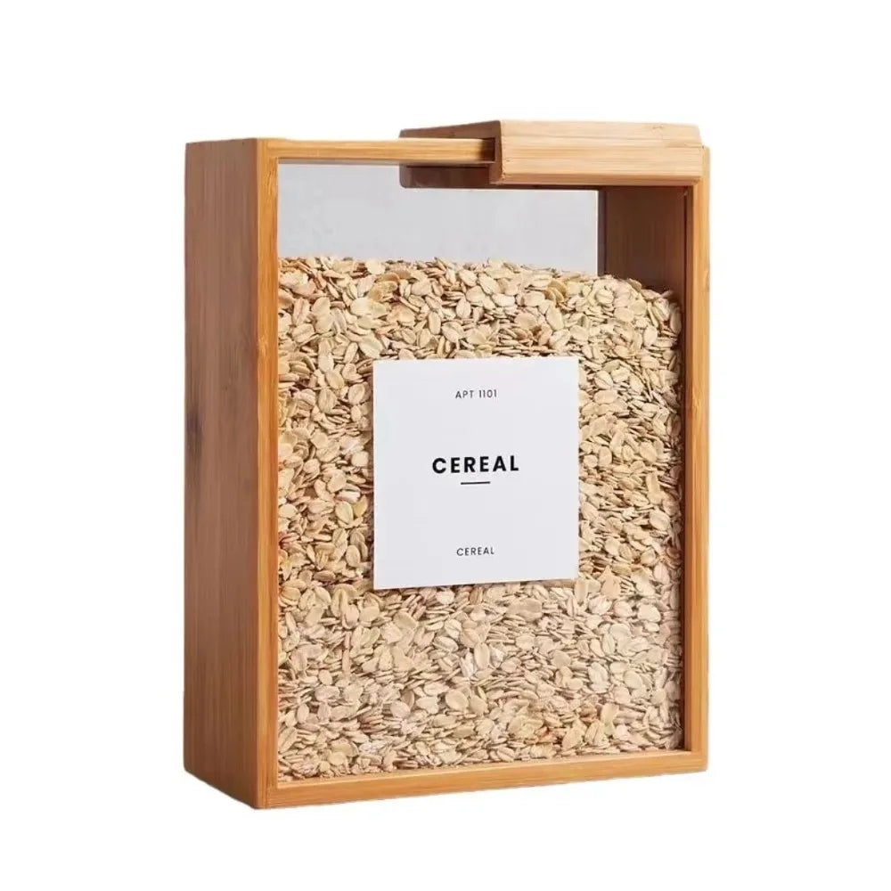 Organizador de Alimentos em Bambu – 2 Litros