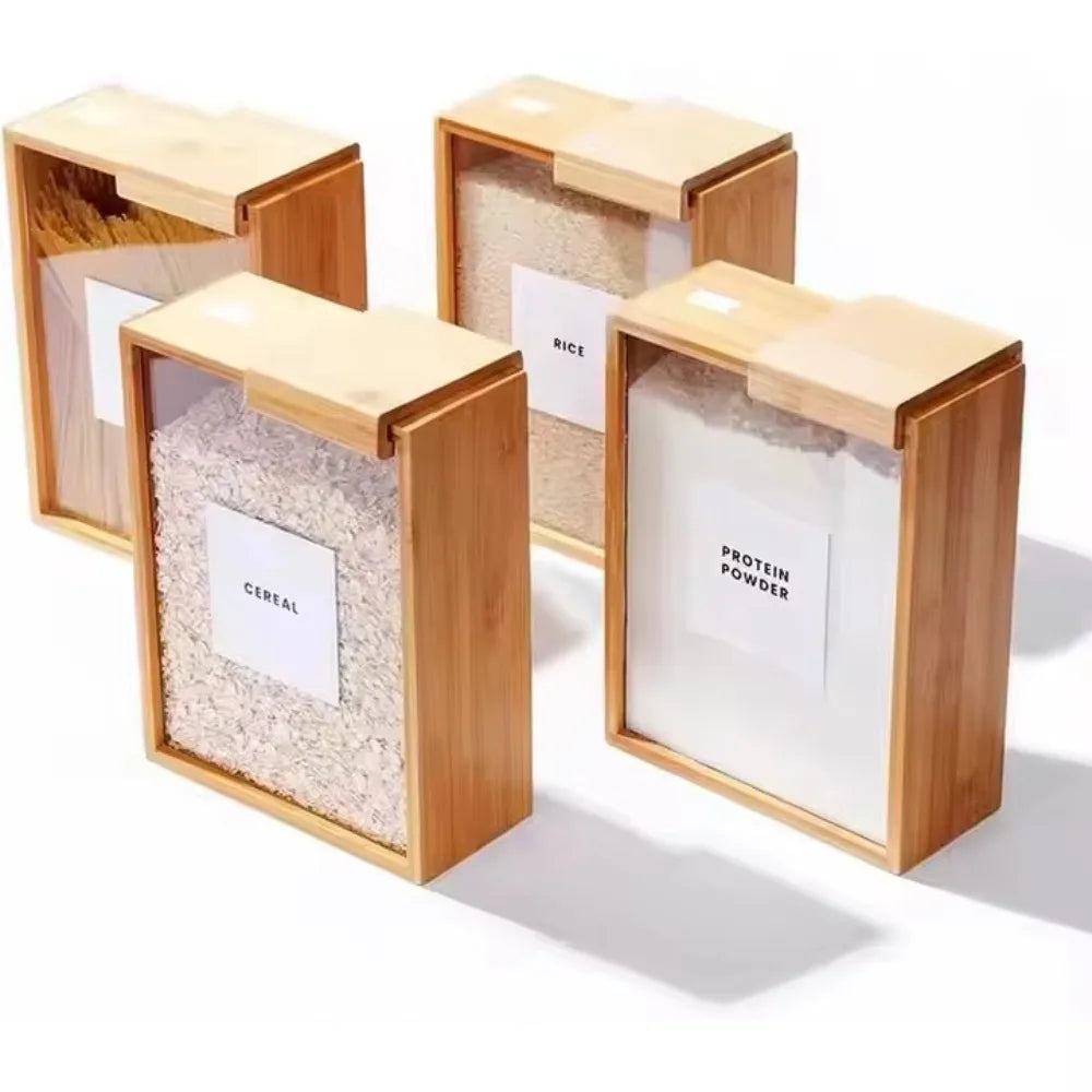 Organizador de Alimentos em Bambu – 2 Litros