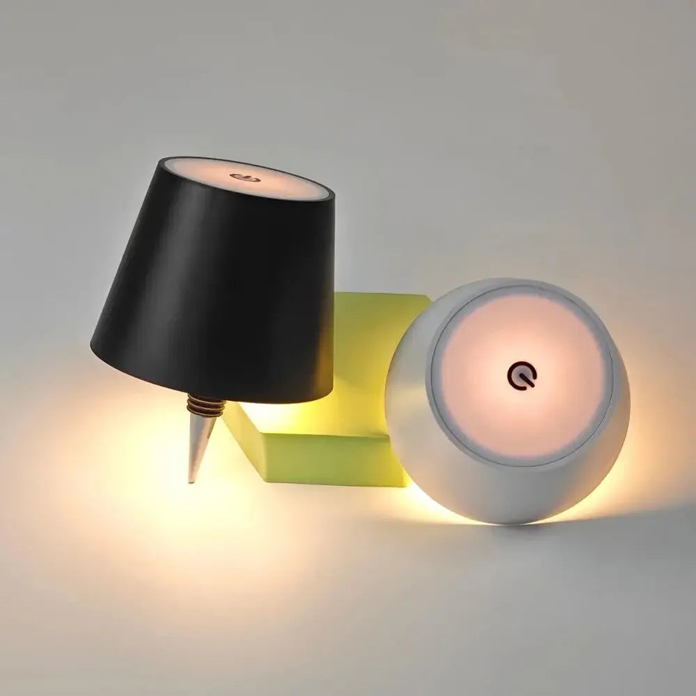 Luminária Abajur de LED Recarregável para Garrafas