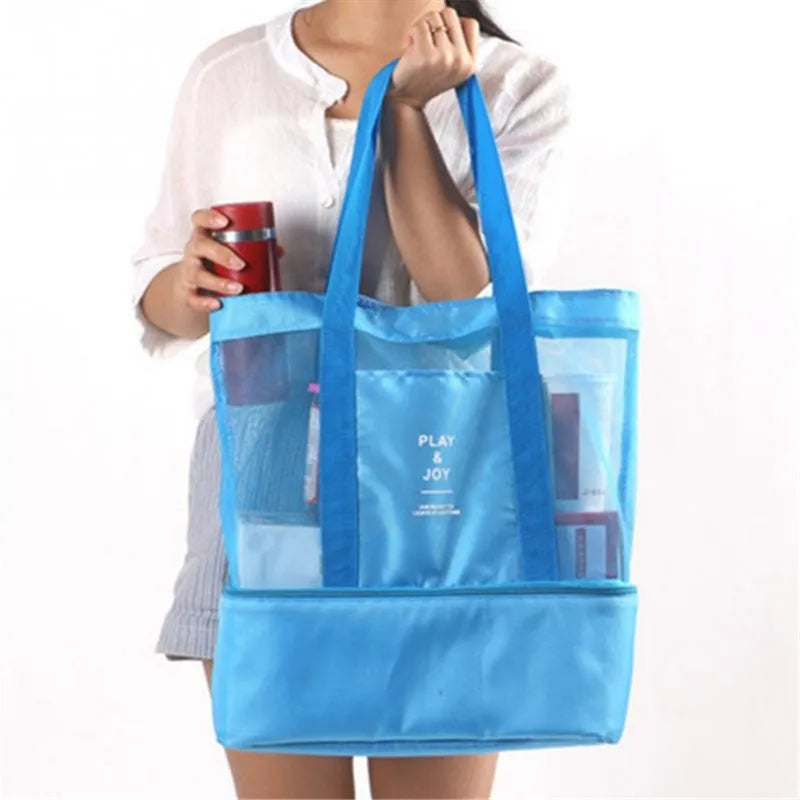 Bolsa de Praia com Compartimento Térmico