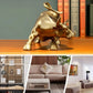 Escultura do Touro de Wall Street Dourado