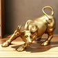 Escultura do Touro de Wall Street Dourado