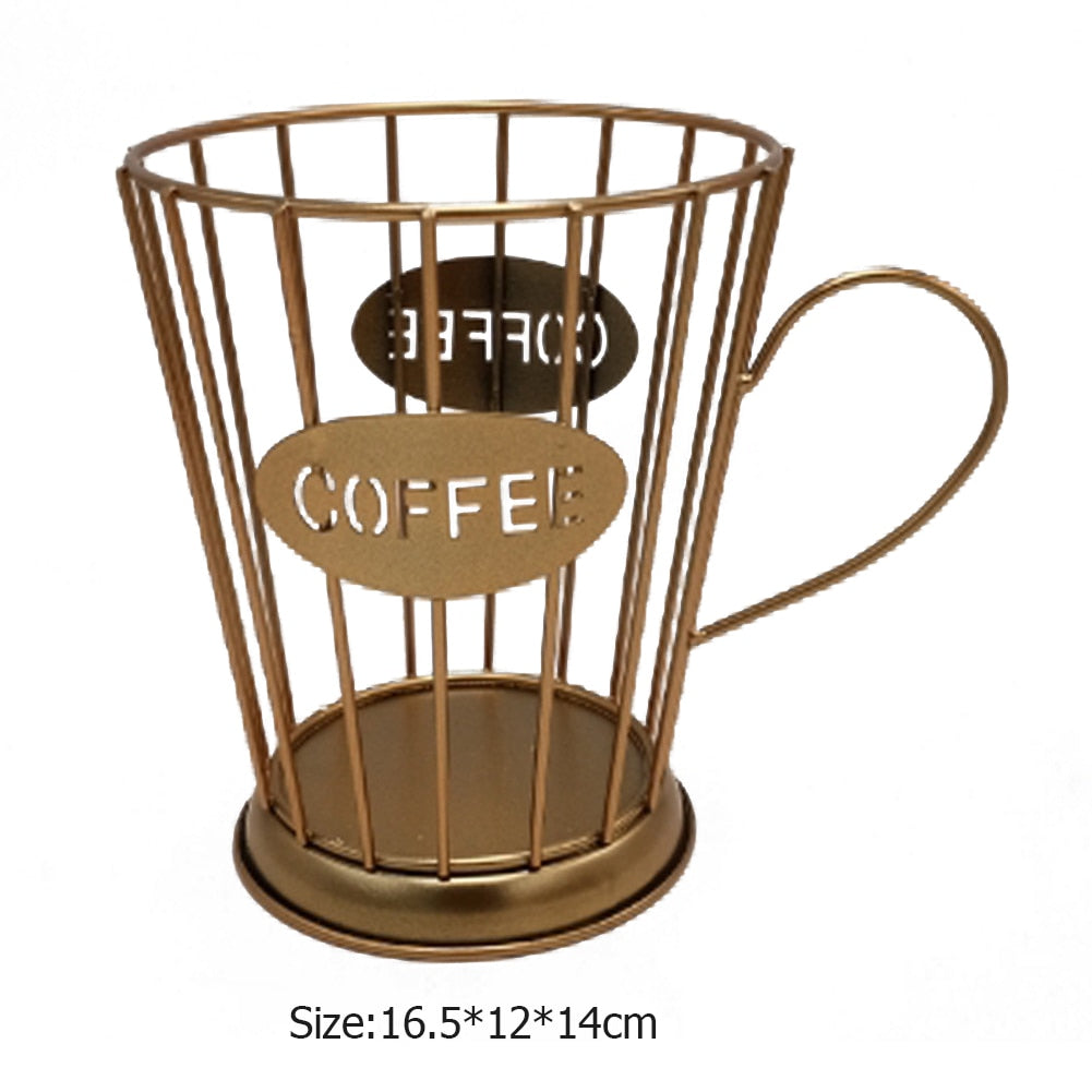 Cesta Vintage para Armazenamento de Cápsulas de Café