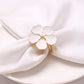 Conjunto Flor de Anéis para Guardanapo - 6 Peças