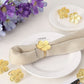 Conjunto Flor de Anéis para Guardanapo - 6 Peças