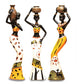 Conjunto de Esculturas Africanas - 3 Peças
