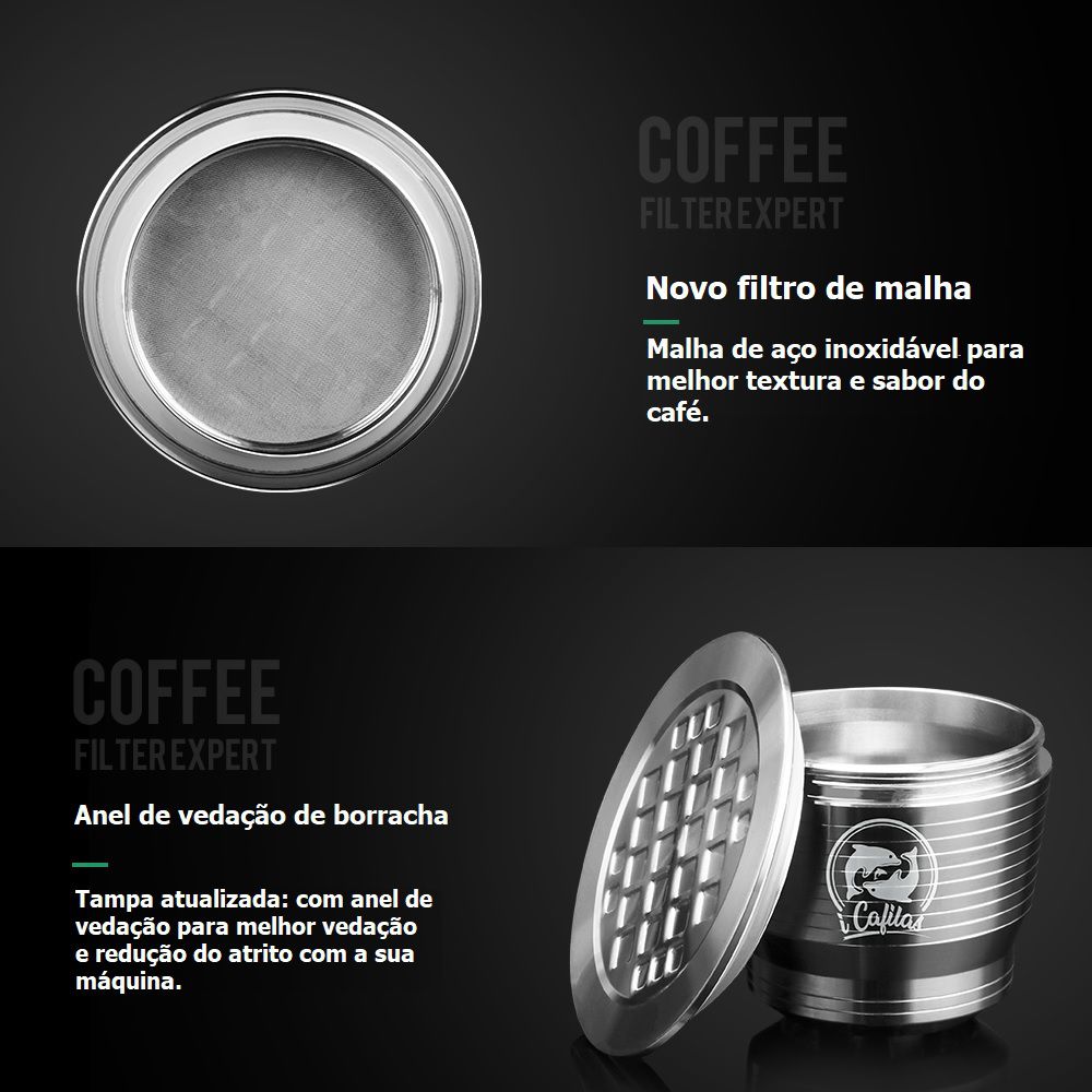 Cápsula Nespresso Reutilizável em Inox