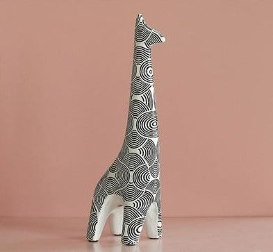 Escultura de Animais Africanos Minimalista