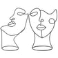 Escultura Face Abstrata