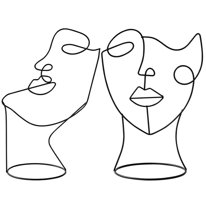 Escultura Face Abstrata
