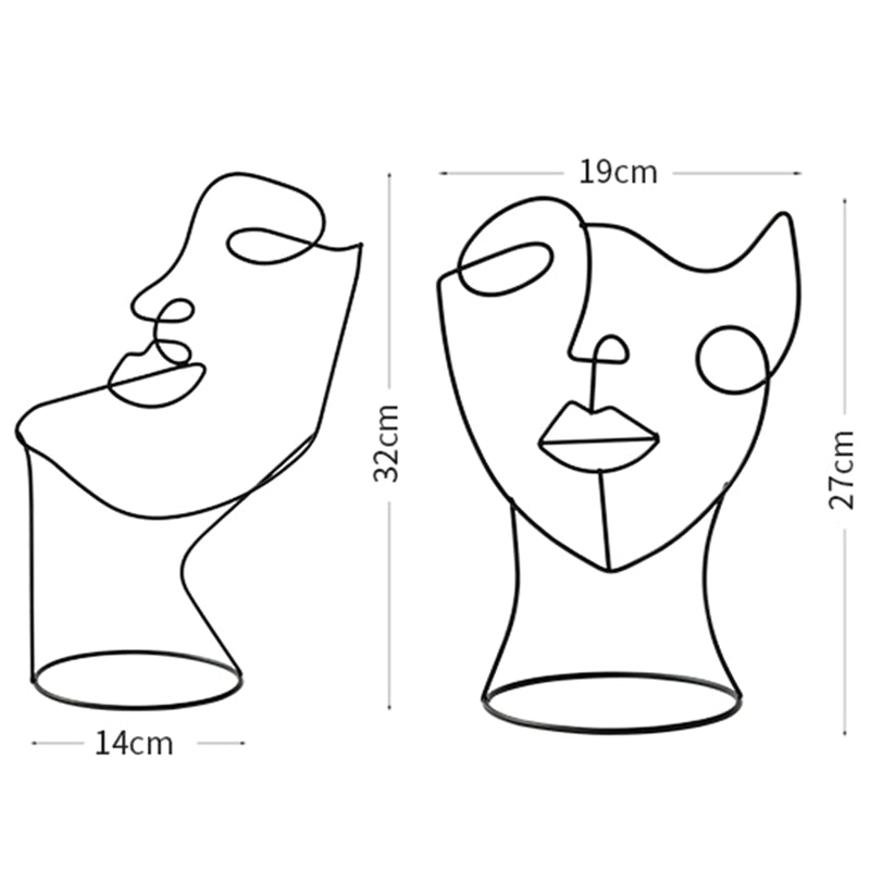 Escultura Face Abstrata