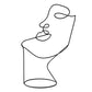 Escultura Face Abstrata