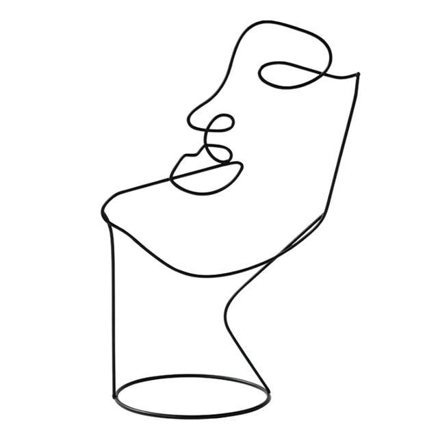 Escultura Face Abstrata