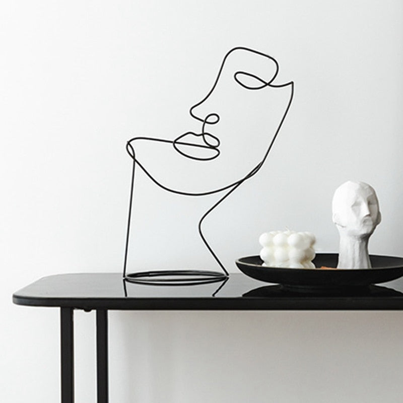 Escultura Face Abstrata