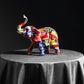Estátua de Elefante Colorida e Moderna