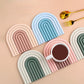 Porta Copo em Silicone Estilo Nórdico Linha Color - 2 Peças