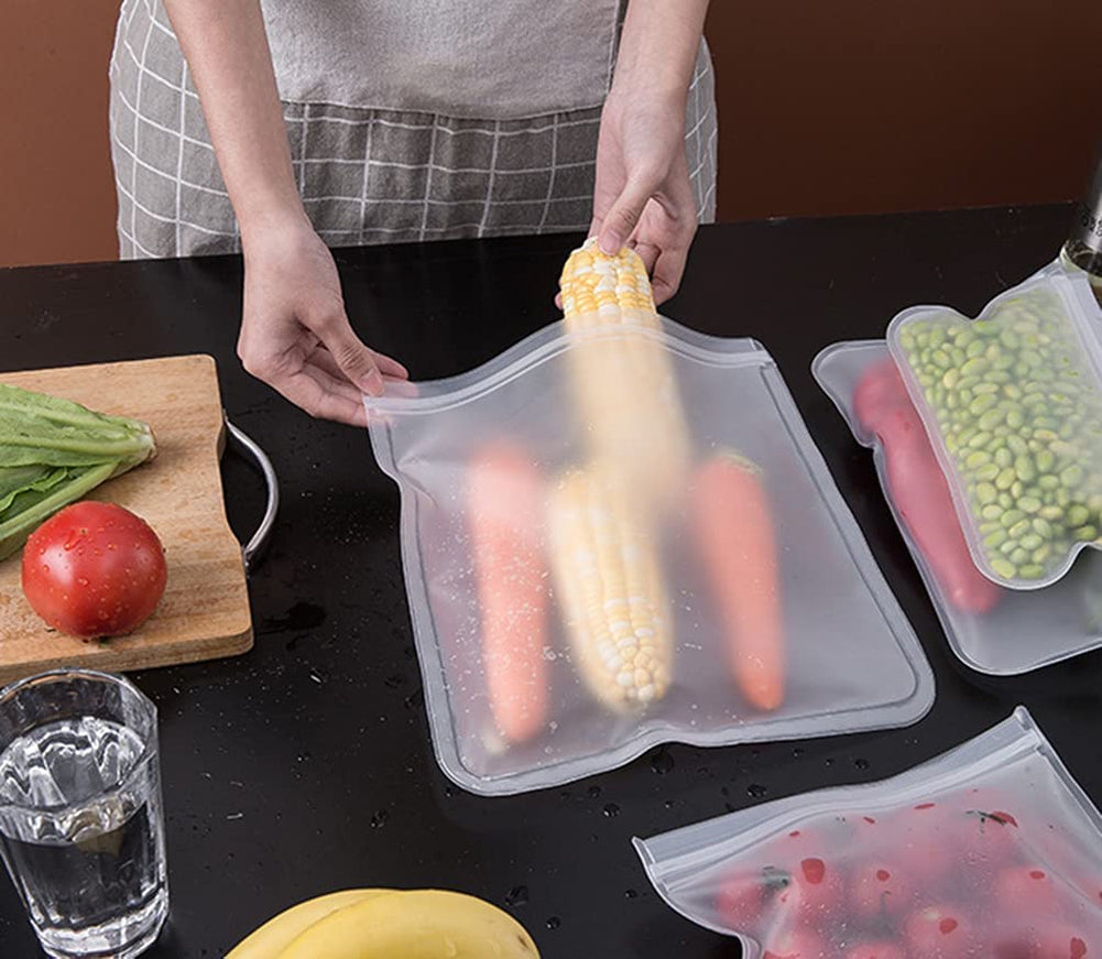 Saco de Silicone para Armazenar Alimentos